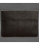 Кожаный чехол-конверт на магнитах для MacBook 15-16 дюйм Темно-коричневый фото, картинка, изображение