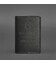 Шкіряна обкладинка для військового квитка офіцера запасу 8.0 Чорна картинка, зображення, фото