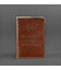 Шкіряна обкладинка для військового квитка офіцера запасу 8.0 світло-коричнева картинка, зображення, фото