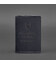 Шкіряна обкладинка для військового квитка офіцера запасу 8.0 темно-синя Crazy Horse картинка, зображення, фото