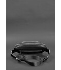Кожаная поясная сумка-бананка Трапеция черная картинка, изображение, фото