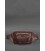 Кожаная поясная сумка-бананка Трапеция бордовая картинка, изображение, фото