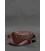 Кожаная поясная сумка-бананка Трапеция бордовая картинка, изображение, фото