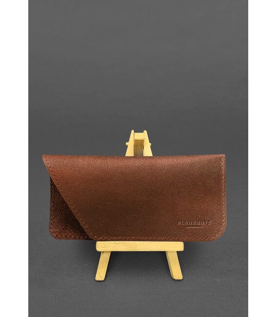 Кожаный чехол для очков Светло-коричневый Краст фото, картинка, изображение