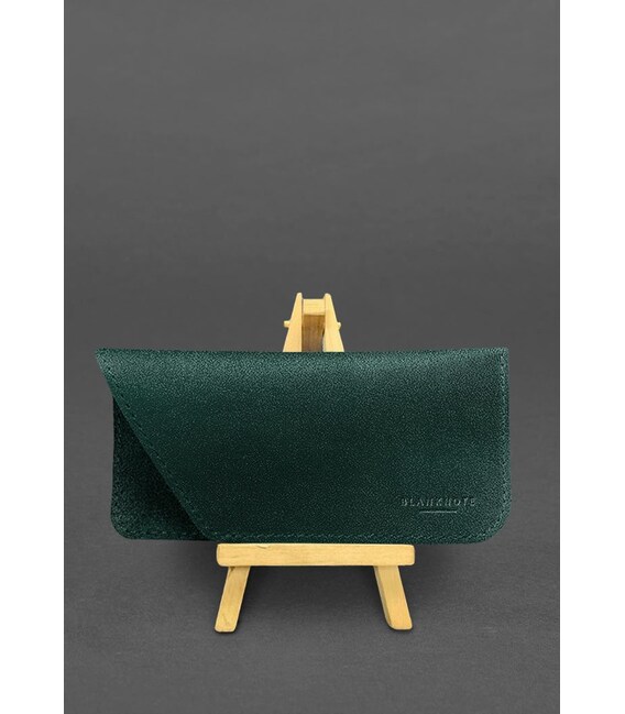 Кожаный чехол для очков Зеленый Краст фото, картинка, изображение