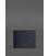 Шкіряна обкладинка для посвідчення учасника бойових дій (УБД) темно-синя картинка, зображення, фото
