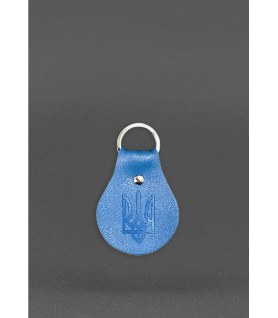 Кожаный брелок Патриотический сине-желтый фото, картинка, изображение