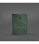 Кожаная обложка для служебного удостоверения военнослужащего Госспецсвязи зеленая Crazy Horse фото, картинка, изображение
