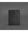 Шкіряна обкладинка для службового посвідчення військовослужбовця Держспецзв'язку чорна Crazy Horse картинка, зображення, фото