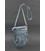 Шкіряна жіноча сумка з бахромою міні-кроссбоді Fleco блакитна картинка, зображення, фото