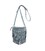 Шкіряна жіноча сумка з бахромою міні-кроссбоді Fleco блакитна картинка, зображення, фото