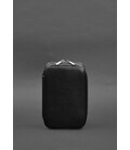 Шкіряний дорожній органайзер для проводів, косметичка-несесер 7.0 чорний краст картинка, зображення, фото