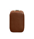 Кожаный дорожный органайзер для проводов, косметичка-несессер 7.0 светло-коричневый краст картинка, изображение, фото