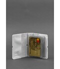 Женский кожаный кард-кейс 7.0 белый Краст картинка, изображение, фото