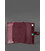 Шкіряна обкладинка-портмоне для військового квитка 15.0 бордова Crazy Horse картинка, зображення, фото