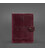 Кожаная обложка-портмоне для военного билета 15.0 бордовая Crazy Horse картинка, изображение, фото