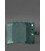 Шкіряна обкладинка-портмоне для військового квитка 15.0 зелена картинка, зображення, фото