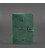 Кожаная обложка-портмоне для военного билета 15.0 зеленая Crazy Horse картинка, изображение, фото