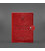 Шкіряна обкладинка-портмоне для військового квитка 15.0 червона картинка, зображення, фото
