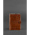 Кожаная обложка-портмоне для военного билета 15.0 светло-коричневая картинка, изображение, фото
