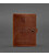Кожаная обложка-портмоне для военного билета 15.0 светло-коричневая Crazy Horse картинка, изображение, фото