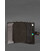 Кожаная обложка-портмоне для военного билета 15.0 темно-коричневая картинка, изображение, фото