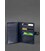 Шкіряна обкладинка-портмоне для військового квитка 15.0 темно-синя картинка, зображення, фото