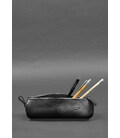 Кожаный пенал-несессер (футляр для очков) 4.0 Черный картинка, изображение, фото