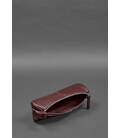 Кожаный пенал-несессер (футляр для очков) 4.0 Бордовый картинка, изображение, фото