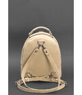 Шкіряний жіночий міні-рюкзак Kylie Світло-бежевий краст картинка, зображення, фото