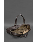 Кожаная сумка для ноутбука и документов темно-коричневая картинка, изображение, фото