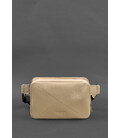 Шкіряна жіноча поясна сумка Dropbag Mini світло-бежева картинка, зображення, фото