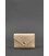 Жіночий шкіряний кард-кейс 3.0 (Гармошка) світло-бежевий з мандалою картинка, зображення, фото