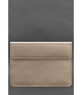Кожаный чехол-конверт на магнитах для ноутбука Универсальный Светло-бежевый картинка, изображение, фото