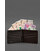 Кожаное портмоне 4.4 (с зажимом) темно-коричневое краст картинка, изображение, фото