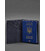 Кожаная обложка для паспорта с картой Украины синий Crazy Horse картинка, изображение, фото