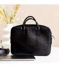 Кожаная деловая сумка Briefcase 2.0 черная картинка, изображение, фото