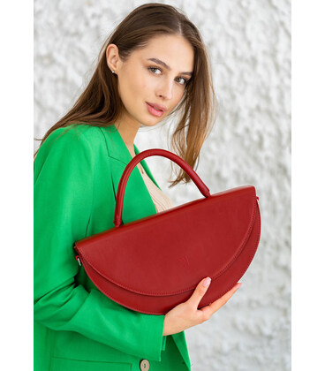Женская кожаная сумка Сhris maxi красная картинка, изображение, фото