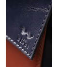 Жіноча шкіряна сумка Ester синьо-коричнева картинка, зображення, фото