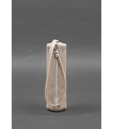 Жіноча шкіряна ключниця 3.1 Тубус XL світло-бежева картинка, зображення, фото