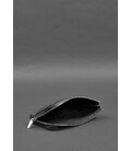 Кожаное портмоне-купюрник на молнии 14.0 Черное картинка, изображение, фото