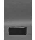 Кожаное портмоне-купюрник на молнии 14.0 Черное картинка, изображение, фото