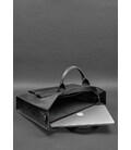 Шкіряна сумка для ноутбука та документів Універсальна чорна Crazy Horse картинка, зображення, фото
