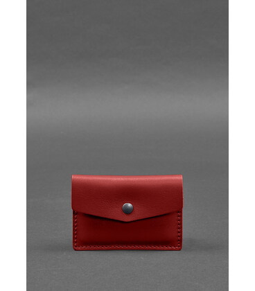 Кожаный кард-кейс 9.0 красный краст картинка, изображение, фото