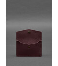 Кожаный кард-кейс 9.0 бордовый краст картинка, изображение, фото