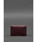 Шкіряний кард-кейс 9.0 бордовий краст картинка, зображення, фото