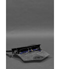 Кожаная сумка-футляр для очков (мини-сумка) черный Crazy Horse картинка, изображение, фото