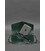 Кожаная сумка-футляр для очков (мини-сумка) зеленый Crazy Horse картинка, изображение, фото