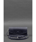 Кожаная сумка-футляр для очков (мини-сумка) синий Crazy Horse картинка, изображение, фото