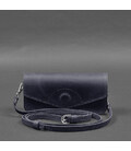 Шкіряна сумка-футляр для окулярів (міні-сумка) синій Crazy Horse картинка, зображення, фото